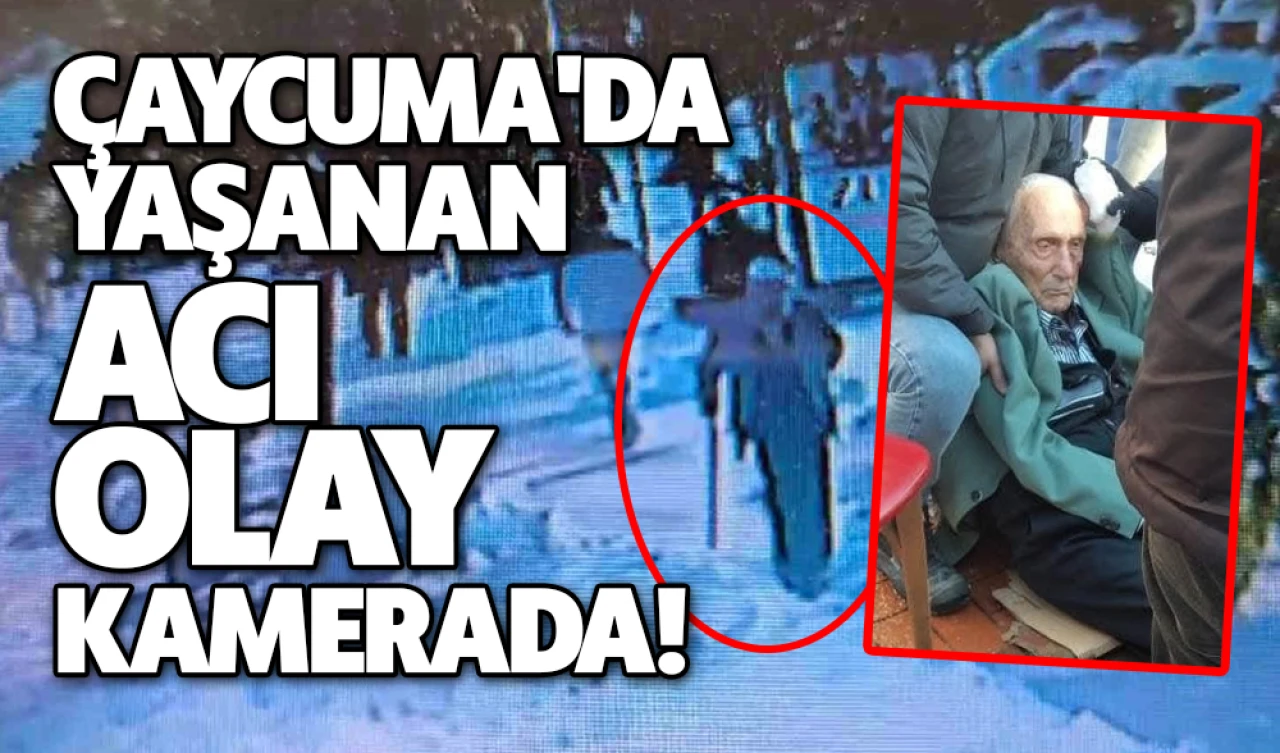 Çaycuma'da yaşanan acı olay kamerada!