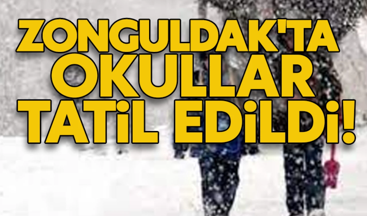 Zonguldak'ta okullar tatil edildi!