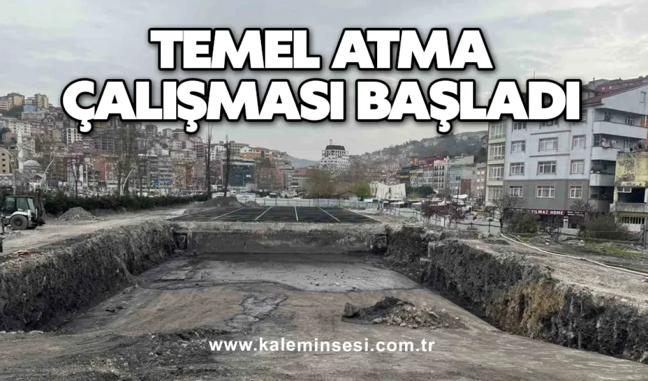 Lavuar Alanında temel atma çalışması başladı