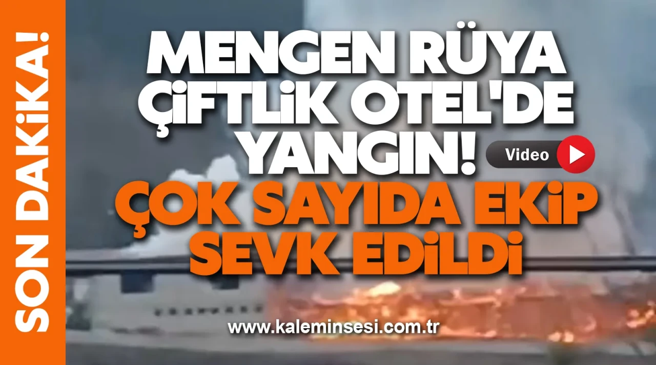 Mengen Rüya Çiftlik Otel'de yangın! Çok sayıda ekip sevk edildi