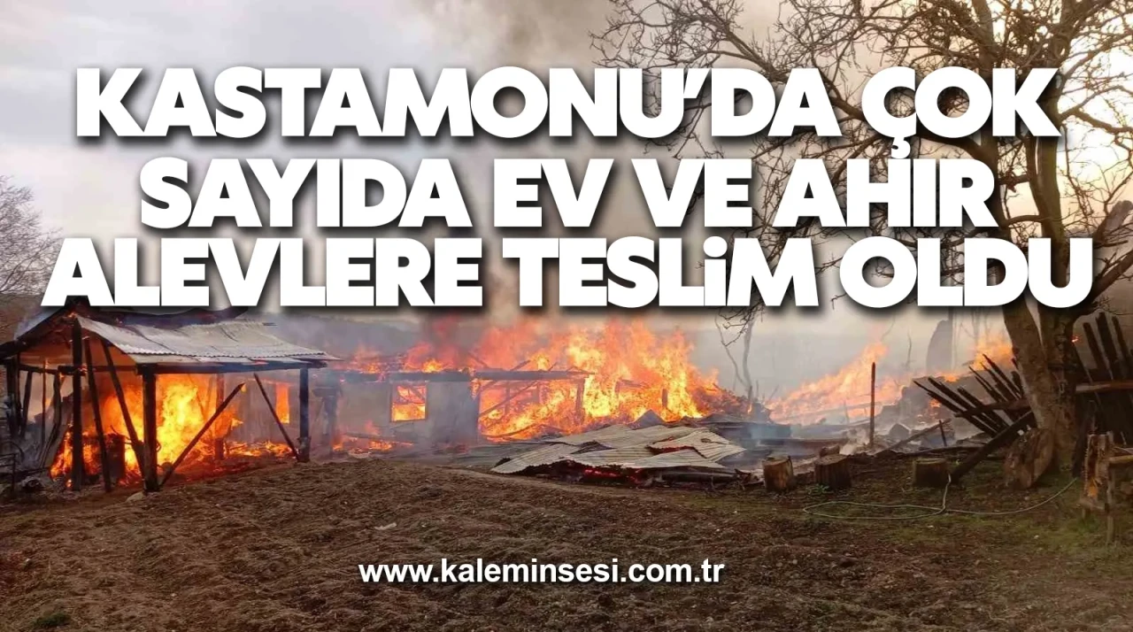 Kastamonu’da çok sayıda ev ve ahır alevlere teslim oldu