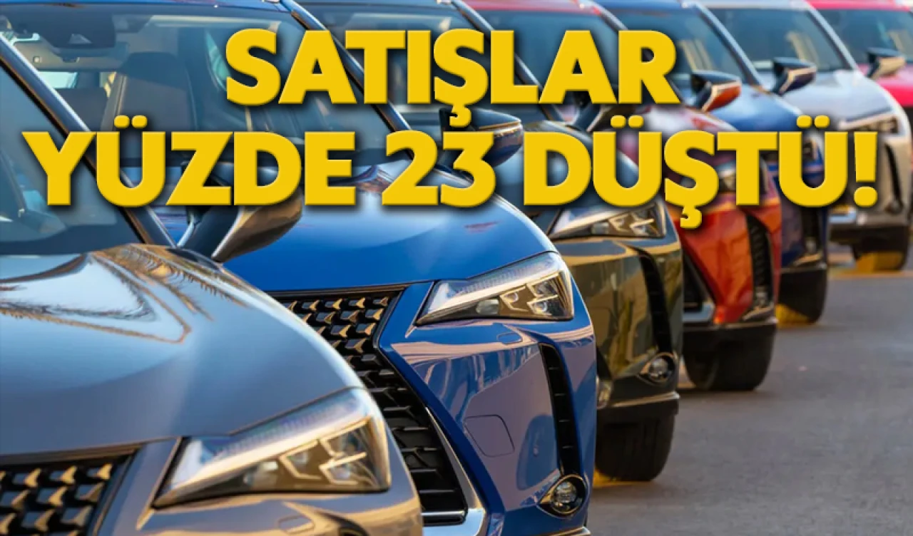 Satışlar yüzde 23 düştü!