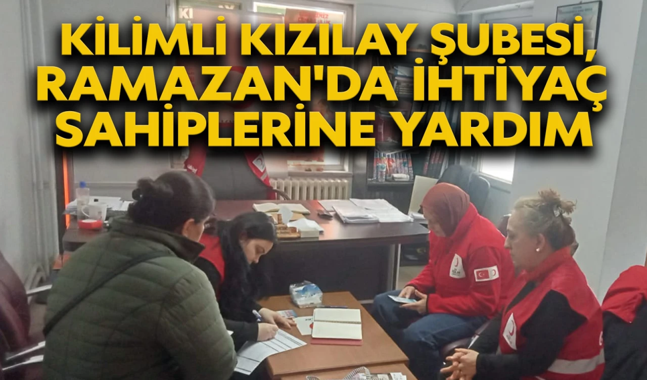 Kilimli Kızılay Şubesi, Ramazan'da İhtiyaç Sahiplerine Yardım