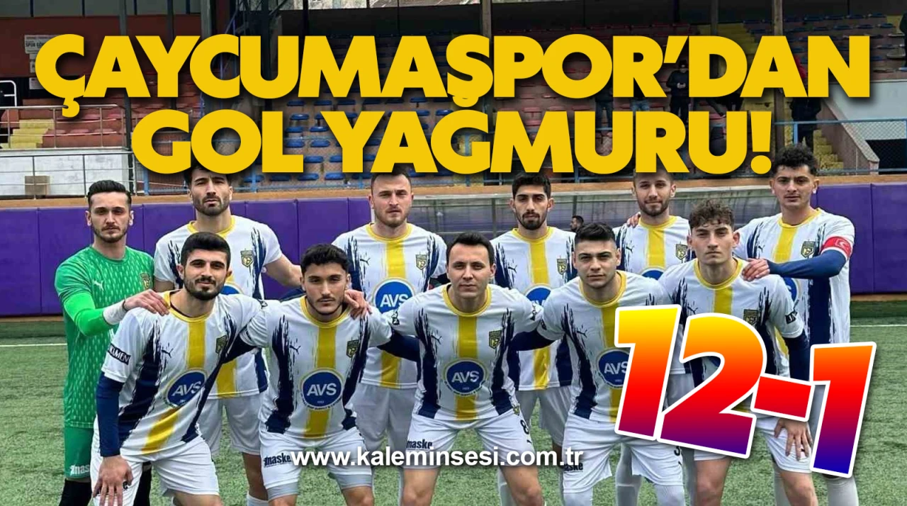 Çaycumaspor’dan Gol Yağmuru: Ereğlispor’u 12-1 Mağlup Etti!