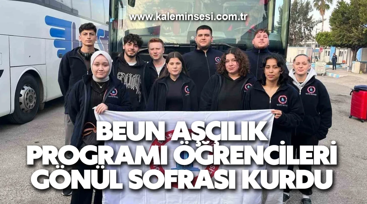 BEUN Aşçılık Programı öğrencileri gönül sofrası kurdu