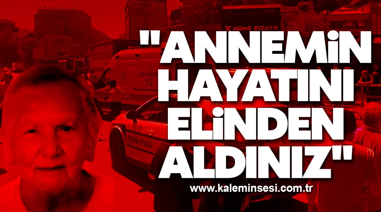 "Annemin hayatını elinden aldınız"