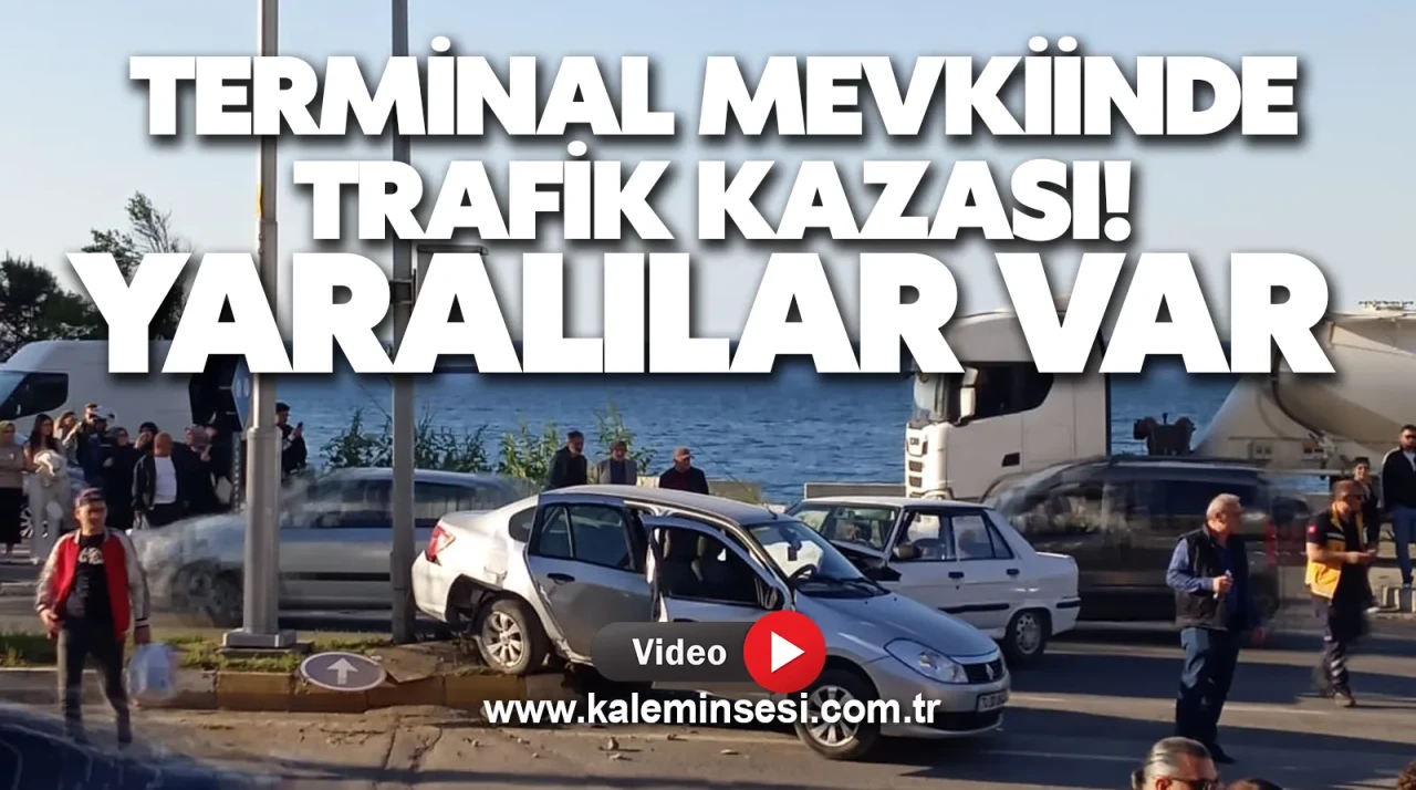 Zonguldak terminal mevkiinde trafik kazası! Yaralılar var