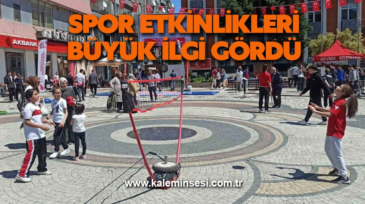 Spor etkinlikleri büyük ilgi gördü