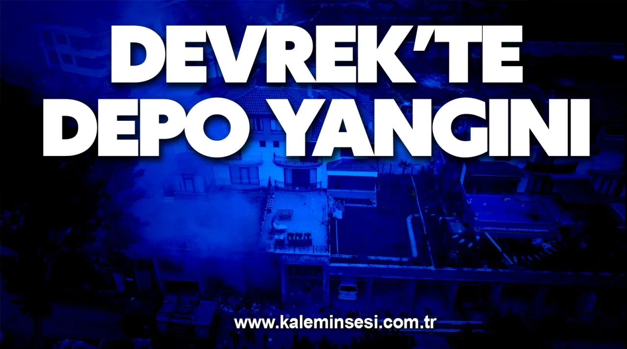 Devrek’te depo yangını
