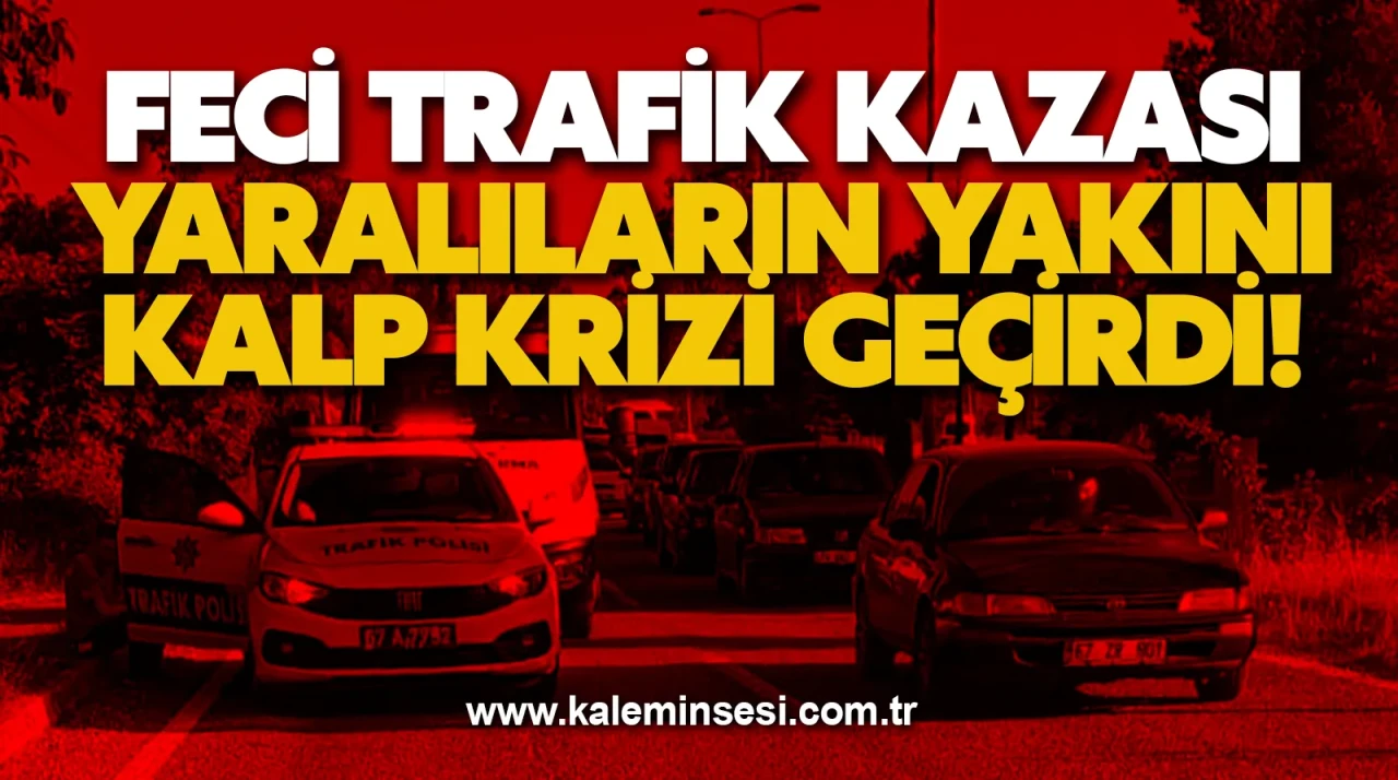 Çaycuma'da feci trafik kazası yaralıların yakını kalp krizi geçirdi!