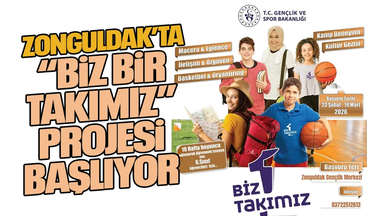 Zonguldak’ta “Biz Bir Takımız” Projesi Başlıyor