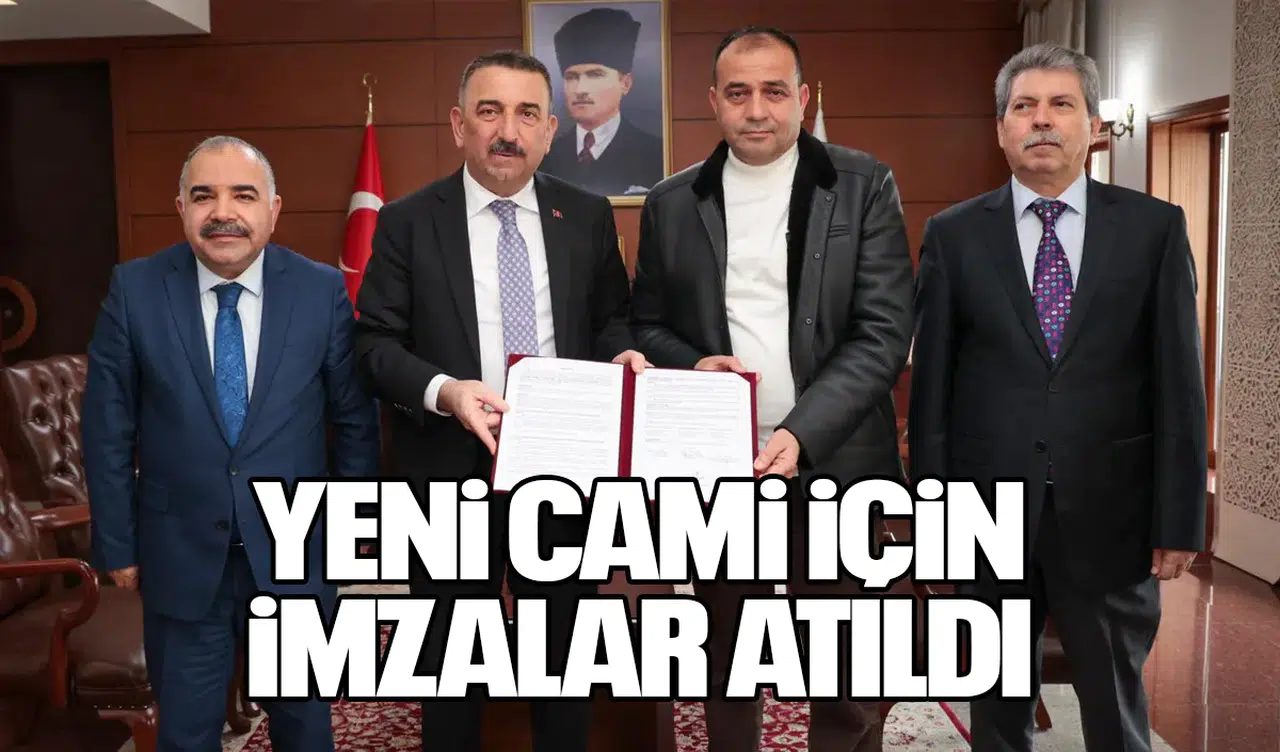 Yeni Cami İçin İmzalar Atıldı