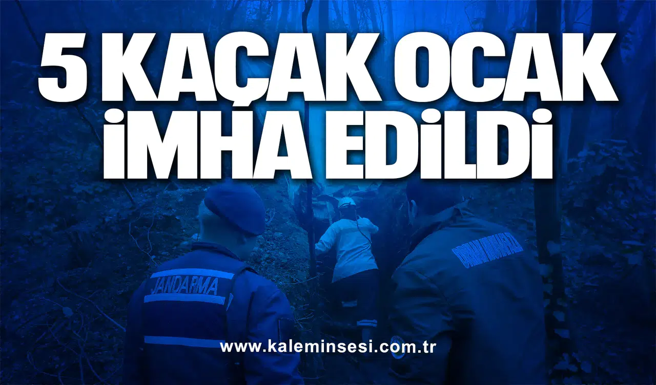 5 kaçak ocak imha edildi