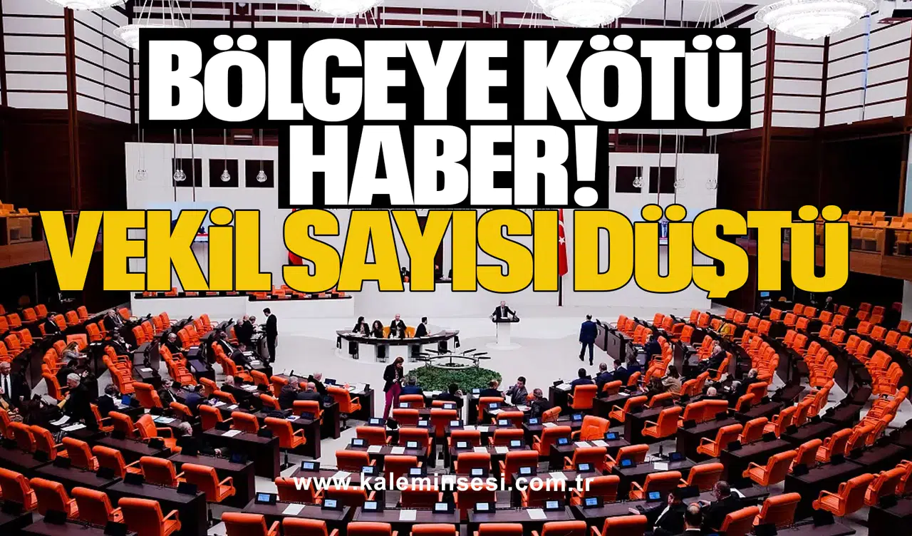 Bölgeye kötü haber: Vekil sayısı düştü
