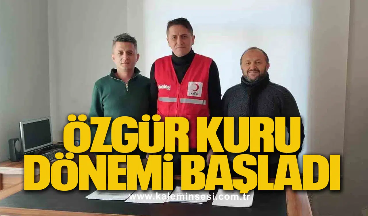 Kozlu'da Türk Kızılay Başkanlığı'na Özgür Kuru atandı...