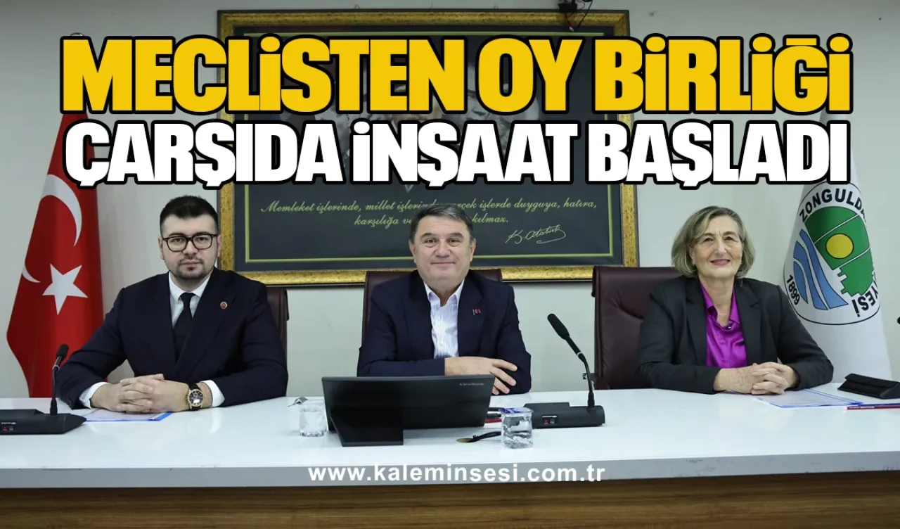 Meclisten Oy Birliği, Çarşıda İnşaat Başladı