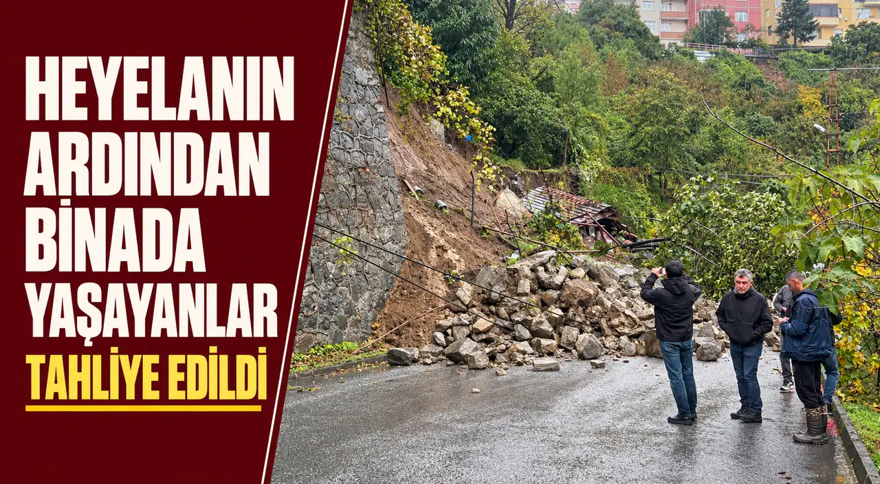 Ereğli’de Heyelan Paniği! 3 Katlı Bina Tahliye Edildi