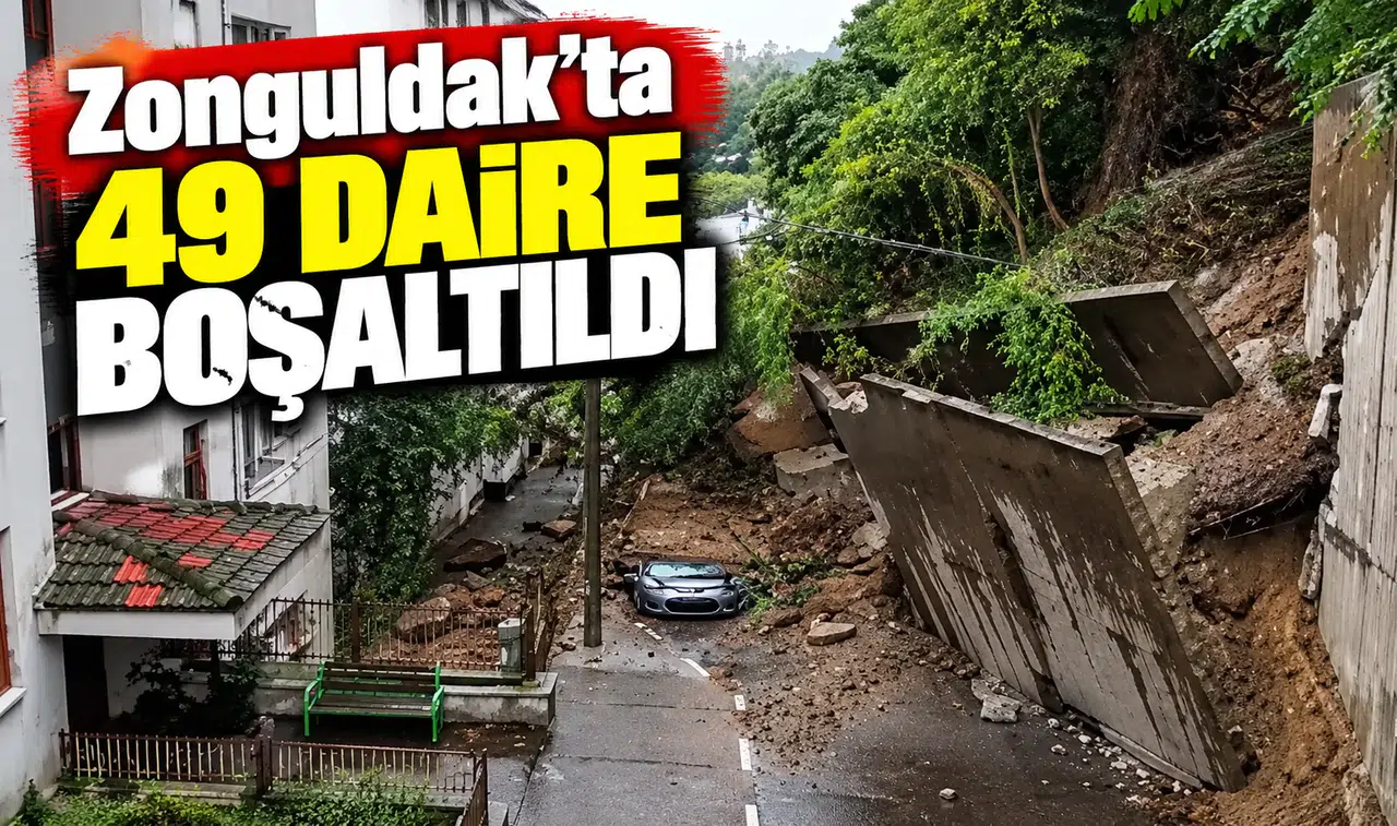 Zonguldak’ta 49 Daire Boşaltıldı