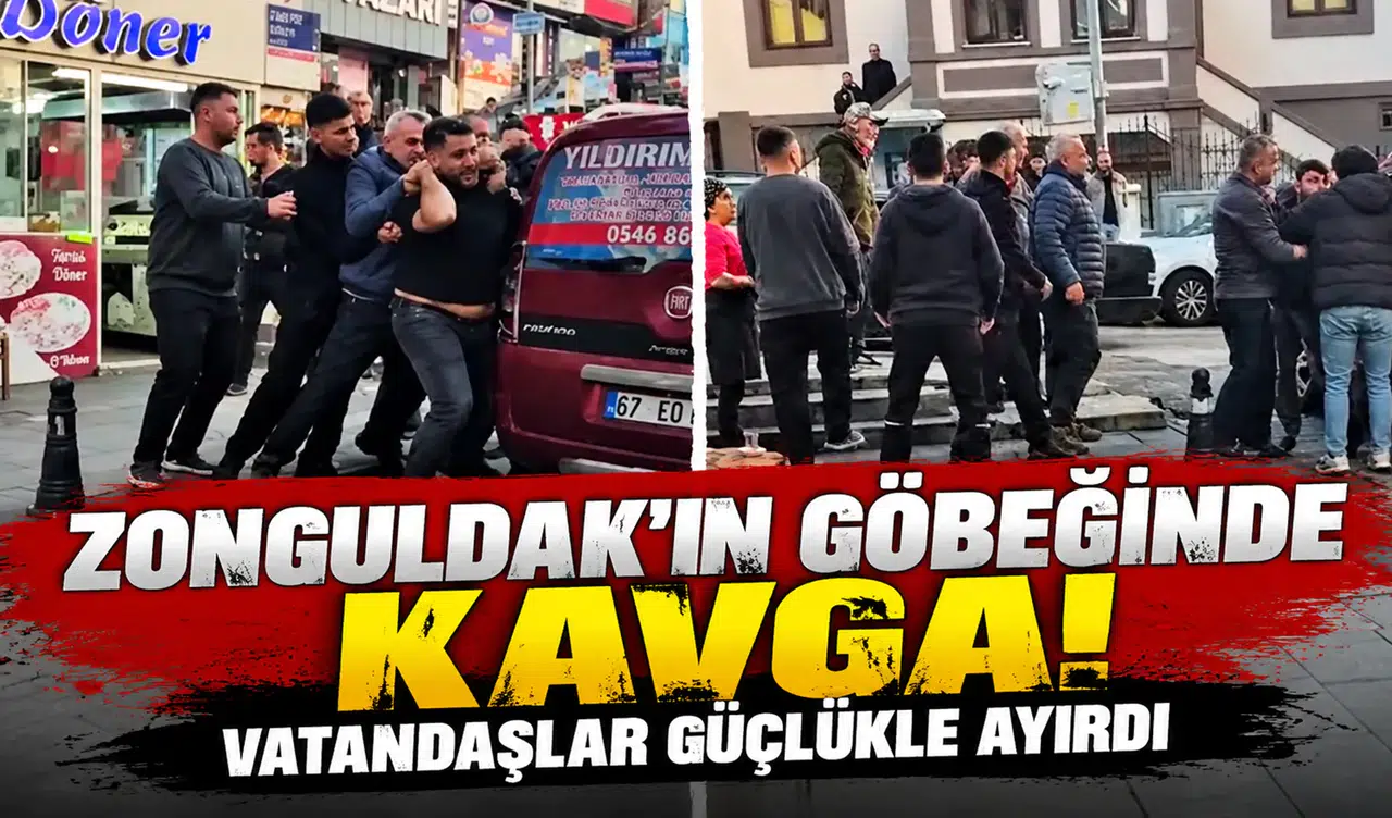 Zonguldak’ın Göbeğinde Kavga! Vatandaşlar Güçlükle Ayırdı