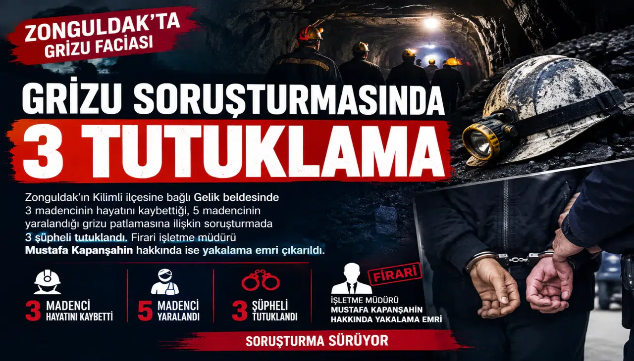 GRİZU FACİASI SORUŞTURMASINDA 3 TUTUKLAMA