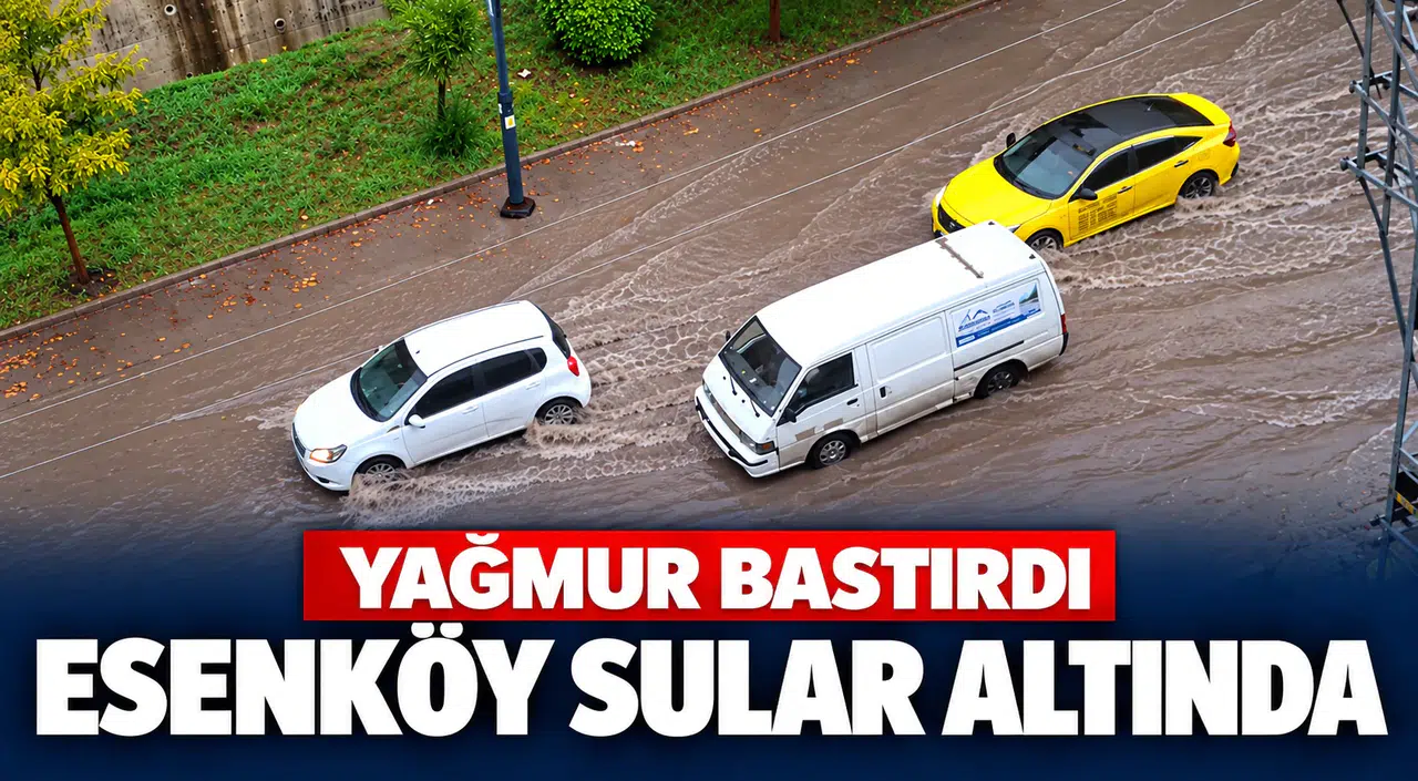 Zonguldak’ta Sağanak Hayatı Felç Etti! Araçlar Yollarda Mahsur Kaldı