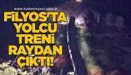 Filyos'ta yolcu treni raydan çıktı!