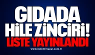 "Gıdada Hile Zinciri: Liste Yayınlandı"