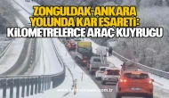 Zonguldak-Ankara Yolunda Kar Esareti: Kilometrelerce Araç Kuyruğu