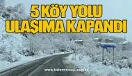 5 Köy Yolu Ulaşıma Kapandı