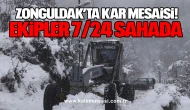 Zonguldak’ta Kar Mesaisi: Ekipler 7/24 Sahada