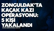 Zonguldak’ta Kaçak Kazı Operasyonu: 5 Kişi Yakalandı