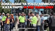 Zonguldak’ta Yolcu Minibüsü Kaza Yaptı: 14 Kişi Yaralandı