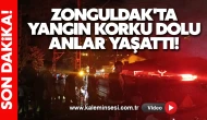 Zonguldak'ta Yangın Korku Dolu Anlar Yaşattı!