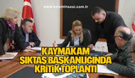 Kaymakam Rüveyda Şıktaş Başkanlığında Kritik Toplantı
