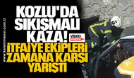 Kozlu'da Sıkışmalı Kaza: İtfaiye Ekipleri Zamana Karşı Yarıştı