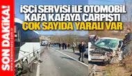 Kdz. Ereğli’de Korkutan Kaza: İşçi Servisi ile Otomobil Kafa Kafaya Çarpıştı