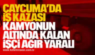 Çaycuma’da İş Kazası: Kamyonun Altında Kalan İşçi Ağır Yaralı