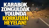 Karabük-Zonguldak Yolunda Korkutan Heyelan!