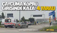 Çaycuma Köprü Girişinde Kaza: 4 Yaralı