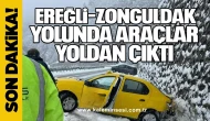Ereğli–Zonguldak yolunda araçlar yoldan çıktı