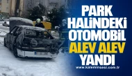 Park Halindeki Otomobil Alev Alev Yandı