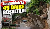 Zonguldak’ta 49 Daire Boşaltıldı