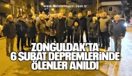 Zonguldak’ta 6 Şubat depremlerinde ölenler anıldı