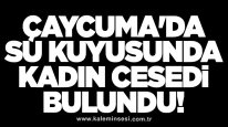 Çaycuma'da su kuyusunda kadın cesedi bulundu!