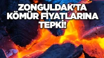 Zonguldak'ta kömür fiyatlarına tepki!
