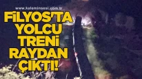 Filyos'ta yolcu treni raydan çıktı!