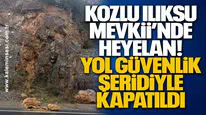 Kozlu Ilıksu Mevkii’nde Heyelan: Yol Güvenlik Şeridiyle Kapatıldı