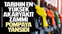 Tarihin en yüksek akaryakıt zammı pompaya yansıdı