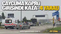 Çaycuma Köprü Girişinde Kaza: 4 Yaralı