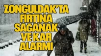 Zonguldak’ta Fırtına, Sağanak ve Kar Alarmı